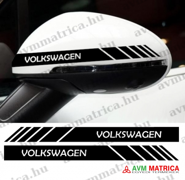Volkswagen visszapillantó dekorcsík matrica 1