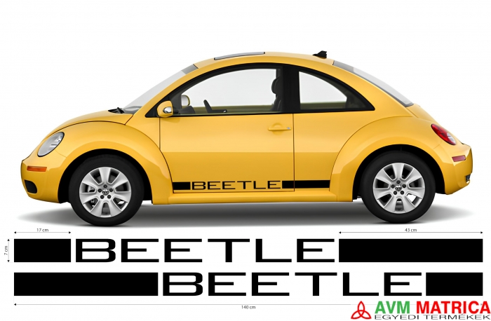 VW Beetle oldalcsík 2 matrica