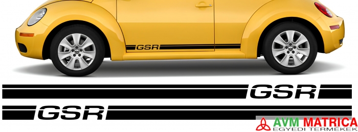 VW Beetle GSR oldalcsík matrica
