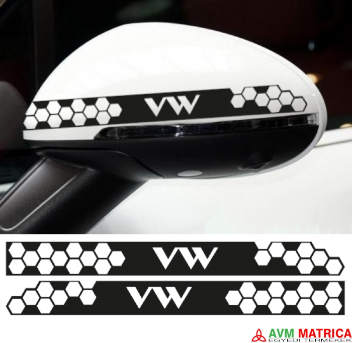 VW visszapillantó dekorcsík matrica 5