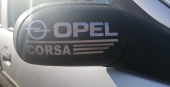 Opel corsa felirat tükörre autómatrica