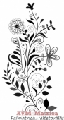 Absztrakt virág falmatrica - 1